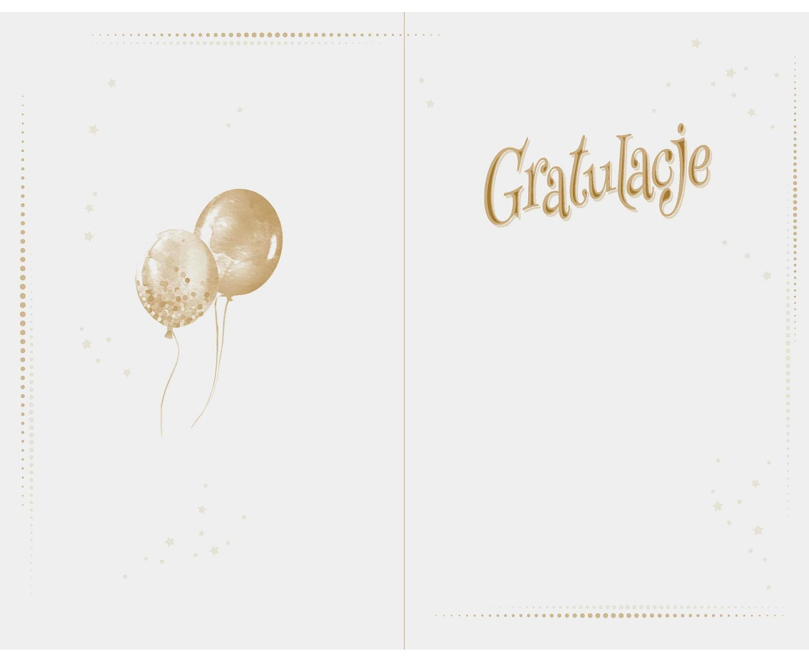 Congratulations Card, Balloons, 13x20,5 cm